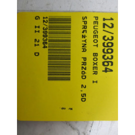 BOXER I DUCATO 95-01 SPRĘŻYNA PRZÓD  2,5D