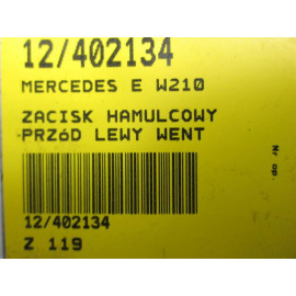 MB E W210 ZACISK HAMULCOWY PRZÓD LEWY 57/25/288