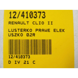 CLIO II 01-05 LUSTERKO PRAWE ELEKTRYCZNE LIFT     