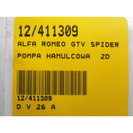 ALFA ROMEO GTV SPIDER POMPA HAMULCOWA 60216
