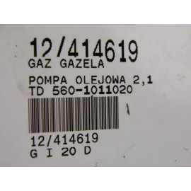 GAZ GAZELA POMPA OLEJU 2,1 TD 560-1011020  SMOK