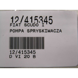 FIAT SCUDO I 220 95-04 POMPKA SPRYSKIWACZY