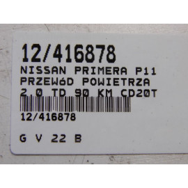 NISSAN PRIMERA P11 PRZEWÓD POWIETRZA 2,0TD CD20T