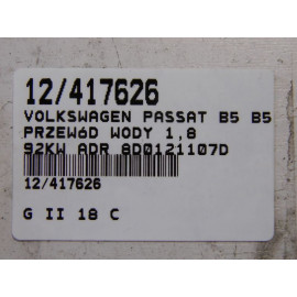 VW PASSAT B5 PRZEWÓD WODY 1,8 8D0121107D