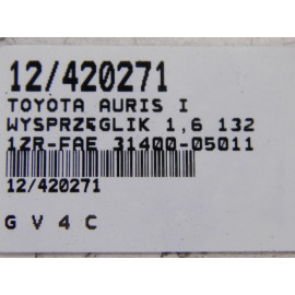 TOYOTA AURIS I WYSPRZĘGLIK 1,6  31400-05011