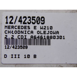 MERCEDES W210 CHŁODNICA OLEJU 2,2 CDI A646188030