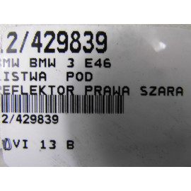 BMW 3 E46 98-01 LISTWA POD REFLEKTOR PRAWA