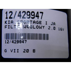 KIA SPORTAGE I JA FILTR WĘGLOWY 2,0 16V
