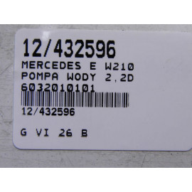 MERCEDES E W210 POMPA WODY 2,2D 6032010101