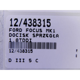 FORD FOCUS MK1 DOCISK SPRZĘGŁA 1,8TDDI