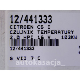 CITROEN C5 I CZUJNIK TEMPERATURY 2,0HPI 96368023