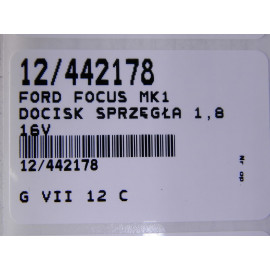 FORD FOCUS MK1 DOCISK SPRZĘGŁA 1,8 16V