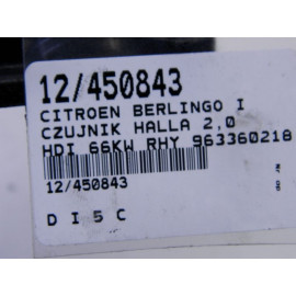 BERLINGO I CZUJNIK HALLA CZYTNIK 2,0 HDI 963360218