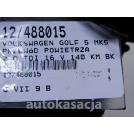 VW GOLF 5 PRZEWÓD EGR RURA 2,0 TDI 03G131521A