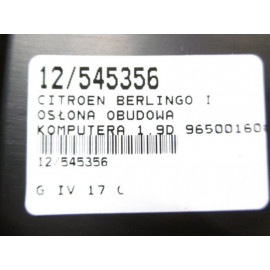 BERLINGO I OSŁONA KOMPUTERA 1,9D 9650016080