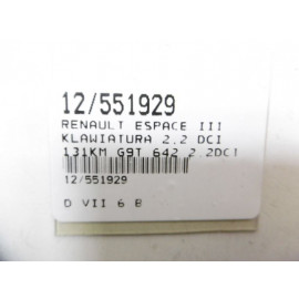 ESPACE III KLAWIATURA 2,2 DCI 131KM G9T 642