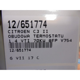 C3 II OBUDOWA TERMOSTATU V754184680 1,4VTI