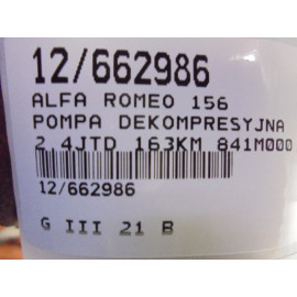 ALFA ROMEO 156 POMPA VACUM 46771105 2,4JTD