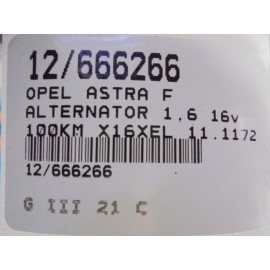 ASTRA I F ALTERNATOR 11.1172 1,7TDS