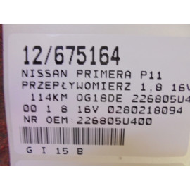 PRIMERA P11 PRZEPŁYWOMIERZ 226805U400 1,8 16V